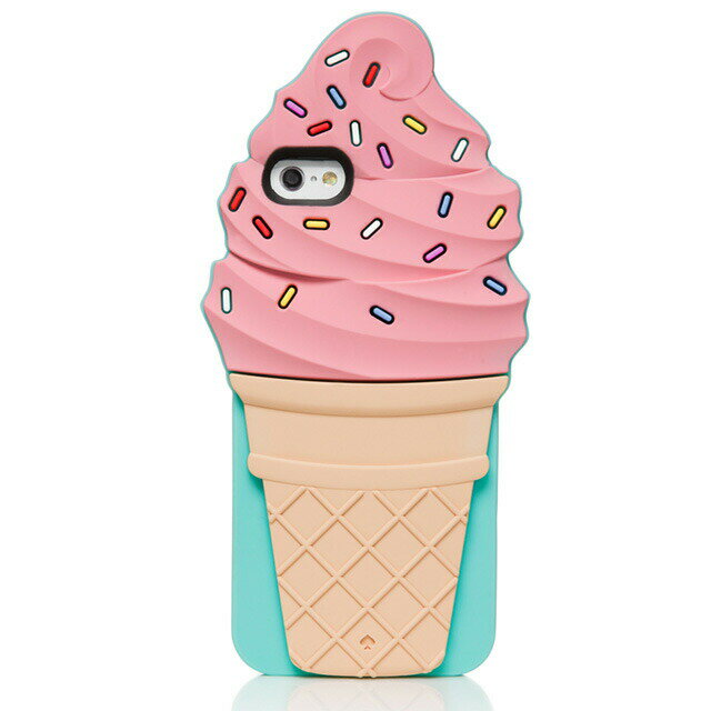 ケイト・スペード kate spade NEW YORK IPHONE 6 6s シリコン アイスクリームコーン アイフォン6 アイフォン6s ケース ICE CREAM CONE IPHONE 6 CASE コーン付きのアイスクリーム マルチ ブランド 女性 新作