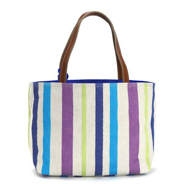 ゲラルディーニ GHERARDINI バッグ トートバッグ ハンドバッグ ポーチ付き GH1932 R08 ANISA アニーサ TUAREG ブルー+マルチストライプ