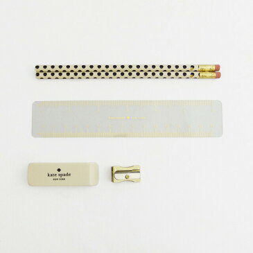 ケイト・スペード kate spade new york ステーショナリー ポーチ pencil pouch 筆記用具セット gold dots ゴールドドット ksp-143734