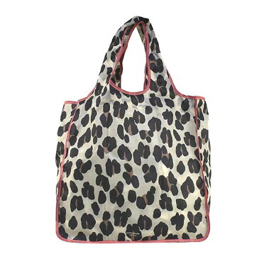 ケイトスペード kate spade NEW YORK 折りたたみトートバッグ 206547 REUSABLE SHOPPING TOTE エコバッグ マイバッグ FOREST FELINE ヒョウ柄マルチカラー