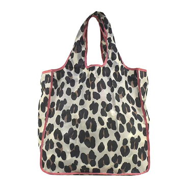 ケイトスペード kate spade NEW YORK 折りたたみトートバッグ 206547 REUSABLE SHOPPING TOTE エコバッグ マイバッグ FOREST FELINE ヒョウ柄マルチカラー