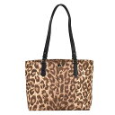 ケイトスペード kate spade NEW YORK アウトレット バッグ トートバッグ 肩がけバッグ PXRUA590 245 medium tote taylor leopard ブラウン ブラック系