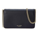 ケイトスペード　ポシェット ケイトスペード kate spade NEW YORK 財布 長財布 チェーンウォレット フラップ PWRU7201 001 ブラック