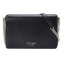 ケイトスペード　ポシェット ケイトスペード kate spade NEW YORK 財布 長財布 チェーンウォレット フラップ PWRU7864 001 ブラック