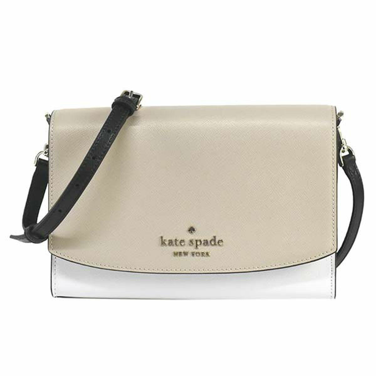 ケイトスペード kate spade NEW YORK アウトレット バッグ ショルダーバッグ 斜め掛けバッグ ハンドバッグ WKR00102 129 SHOULDER BAG ベージュ+ホワイト系