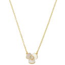 ケイトスペード kate spade NEW YORK ネックレス ペンダント アクセサリー WBRU6731-110 anks00386l DISCO PANSY MINI PENDANT ディスコ パンジー CREAM/CLEAR クリーム+ゴールド系