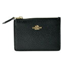 コーチ（COACH) コーチ COACH コインケース 57841 MINI SKINNY ID CASE ミニスキニー IDケース パスケース 小銭入れ キーリング付 マルチケース LI/BLACK ブラック