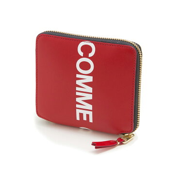 コムデギャルソン COMME des GARCONS 二つ折り財布 SA2100HL RED レッド 牛革 L字ファスナー ウォレット 男女兼用 ユニセックス プレゼント 誕生日 ギフト