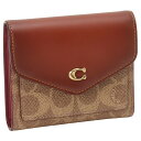 コーチ COACH ウィン カラーブロック シグネチャー 財布 三つ折り財布 折りたたみ財布 小銭入れ付き C2329 B4NQ4 bwco01082l レディース TAN RUST ブラウン系