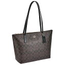 コーチ ファクトリー アウトレット COACH FACTORY バッグ トートバッグ 肩掛け 4455 IMAA8 シグネチャー ブラウン+ブラック