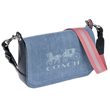 コーチ ファクトリー アウトレット COACH FACTORY バッグ 斜めがけバッグ ショルダーバッグ 91137 SV DE デニムブルー+ピンク系