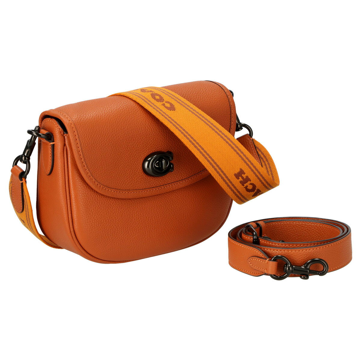 コーチ COACH バッグ 斜めがけバッグ ショルダーバッグ CA094/V5NP6 WILLOW SADDLE ウィロウ サドルバッグ レディース ORANGE オレンジ系