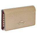 コーチ ファクトリー COACH FACTORY アウトレット キーケース 76741 IMTAU キーリング付き 5連キーケース レディース ベージュ系