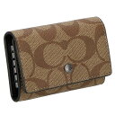 コーチファクトリー COACH FACTORY キーケース キーリング 78675 QBTN2 レディース メンズ ブラウン