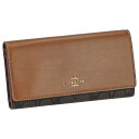 コーチ ファクトリー COACH FACTORY アウトレット 財布 長財布 C5966 IMW6S SIGNATURE SLIM レディース ブラウン系+カー...