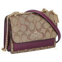 コーチファクトリー COACH FACTORY アウトレット バッグ 斜めがけ ショルダーバッグ C9946 IMRSF SIGNATURE MINI KLARE レディース カーキ系+パープル系