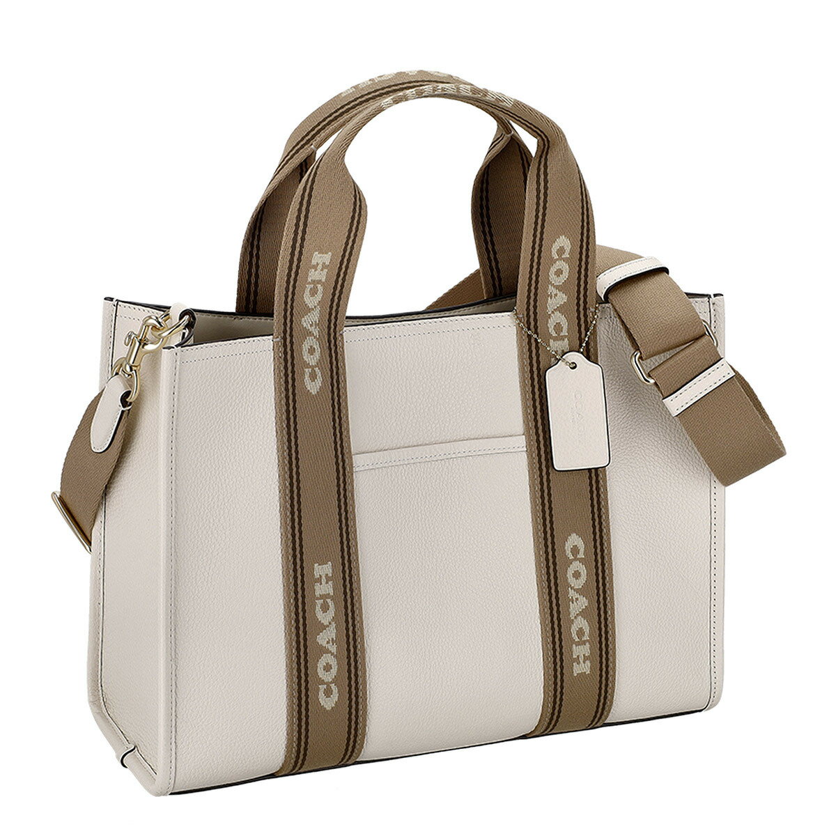 コーチファクトリー COACH FACTORY バッグ トートバッグ ショルダーバッグ 斜めがけショルダーバッグ CBM10 IMCAH レディース ホワイト+ブラウン 本革 レザー