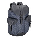 コーチファクトリー COACH FACTORY コーチアウトレット バッグ リュックサック バックパック デイパック CW211 QBN2V ワーナー バックパック・シグネチャー キャンバス メンズ ネイビー+ブラック
