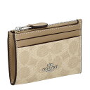 コーチ ファクトリー アウトレット COACH FACTORY 財布 コインケース 小銭入れ キーリング付き カードケース パスケース CW870 SVPWH レディース メンズ ユニセックス サンド+トープ