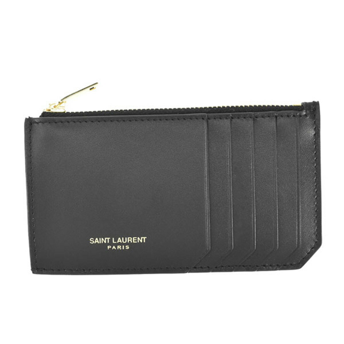 サンローラン SAINT LAURENT カードケース 名刺入れ 631992 2R20J 1000 YSL CREDIT CARD HOLD レディース ブラック