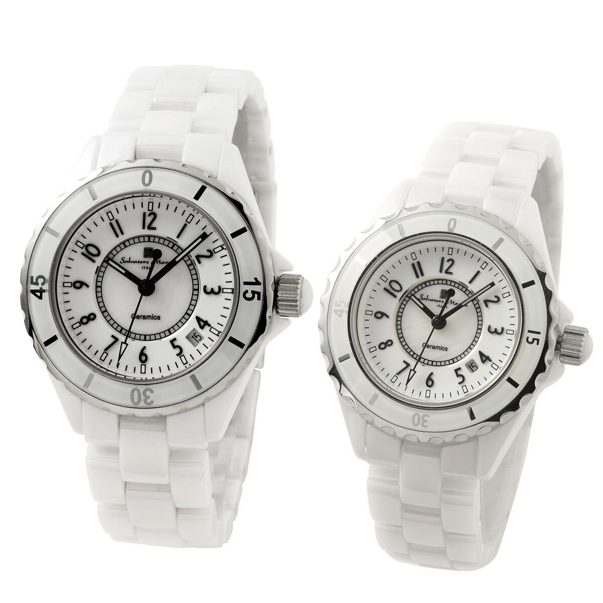【ペアセット価格】サルバトーレマーラ Salvatore Marra 腕時計 2本セット SM23103 SM25151 WHA クオーツ メンズ レディース ペアウォッチ おそろい ギフト プレゼント