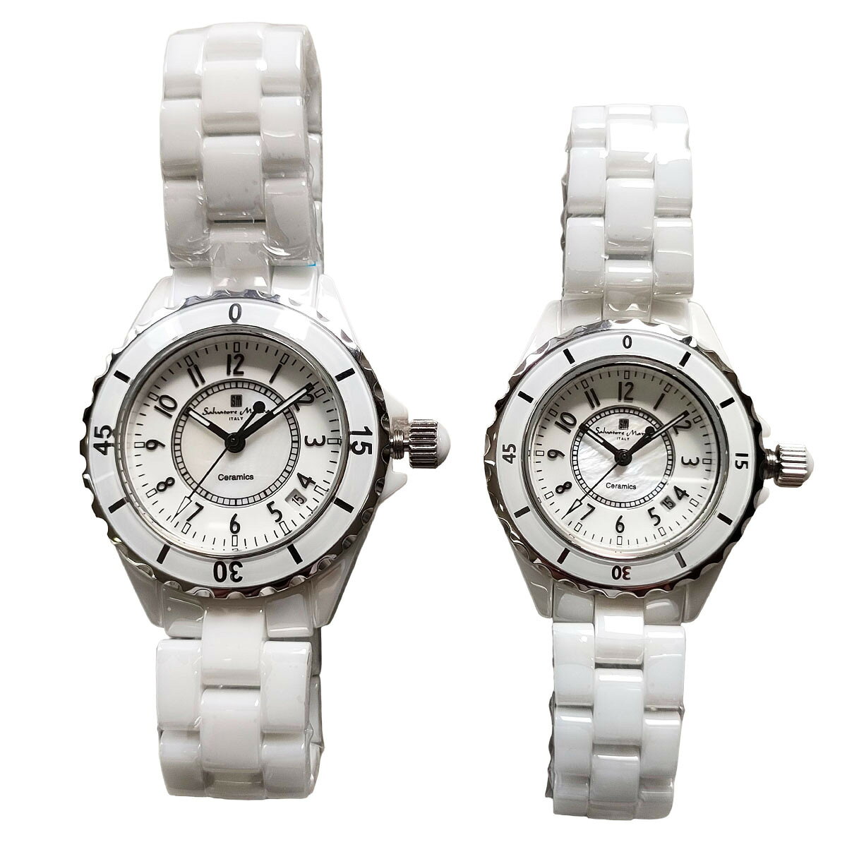【ペアセット価格】サルバトーレマーラ Salvatore Marra 腕時計 2本セット SM23103 SM25151 WHA クオーツ メンズ レディース ペアウォッチ おそろい ギフト プレゼント