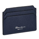 サントーニ SANTONI カードケース 名刺入れ UFPPA2377-FOAN/CFU78 サフィアーノレザー クレジットカードホルダー レディース メンズ ...