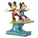 ジムショア Jim Shore ディズニー トラディション Disney Traditions ミッキー&ミニー サーフボード フィギュア 置物 人形 6001...