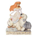 ジム ショア Jim Shore ディズニー トラディション Disney Traditions アリエル ホワイトウッドランド 6008066 ホワイト系マル...
