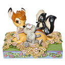 【早い者勝ち!限界価格】ジム ショア Jim Shore ディズニー トラディション Disney Traditions バンビ&とんすけ&フラワー 60083...