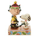 ジムショア Jim Shore スヌーピー&チャーリーブラウン デコレーション 置物 フィギュア 人形 6008954 ピーナッツ Peanuts 木彫り調 ク...