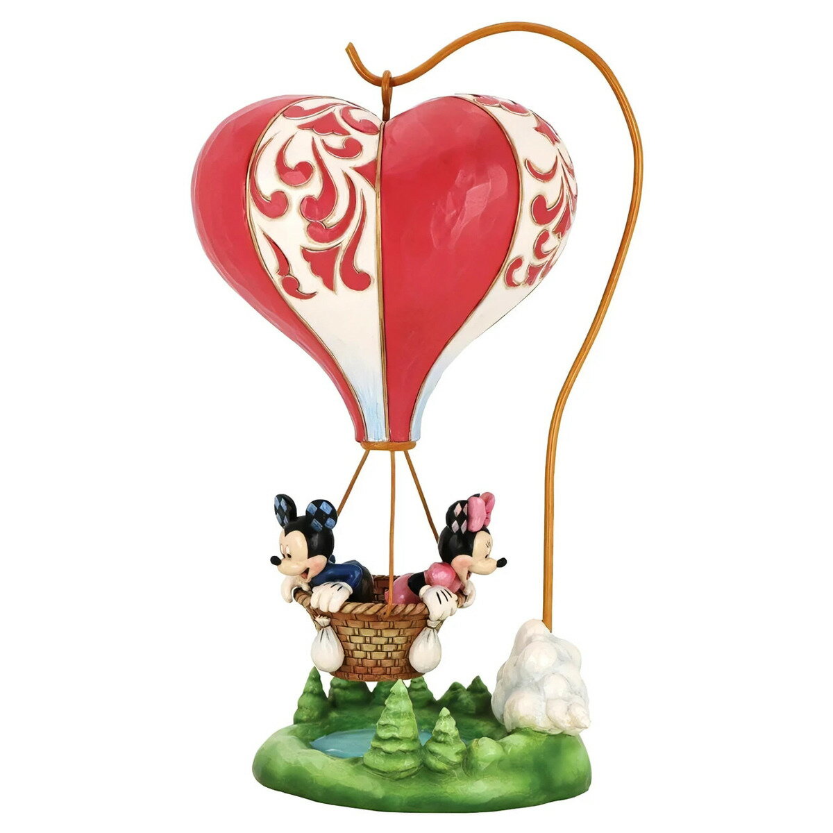 ジム ショア Jim Shore ディズニー トラディション Disney Traditions ミッキー＆ミニー ハートエアバルーン 置物 オブジェ 6011916 気球 インテリア