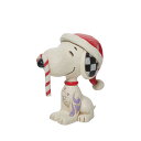 ジム ショア Jim Shore スヌーピー キャンディーケーン ミニ 置物 フィギュア 人形 6013048 ピーナッツ Peanuts インテリア クリスマ...