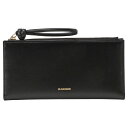 ジルサンダー Jil Sander 長財布 J07UI0008-P4841 001 SINGLE PRACTICAL WALLET 小銭入れ付き 二つ折り長財布 長札 レディース メンズ ブラック