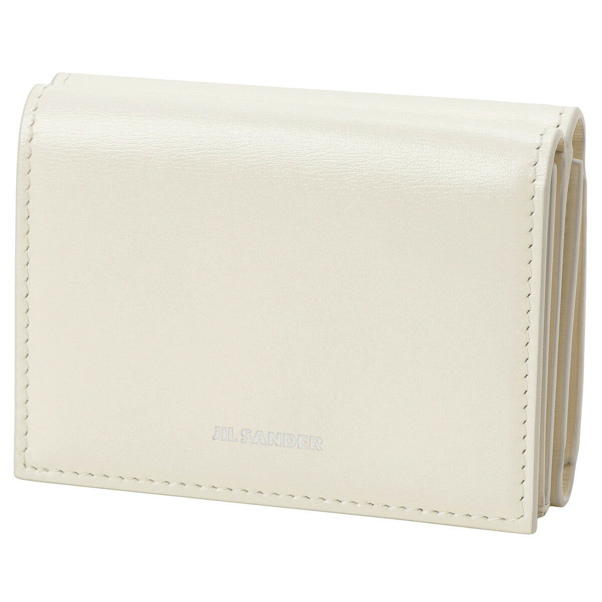 ジルサンダー Jil Sander 三つ折り財布 J07UI0011 P5073 106 TINY WALLET タイニーウォレット 小銭入れ付き ミニ財布 レディース オフホワイト