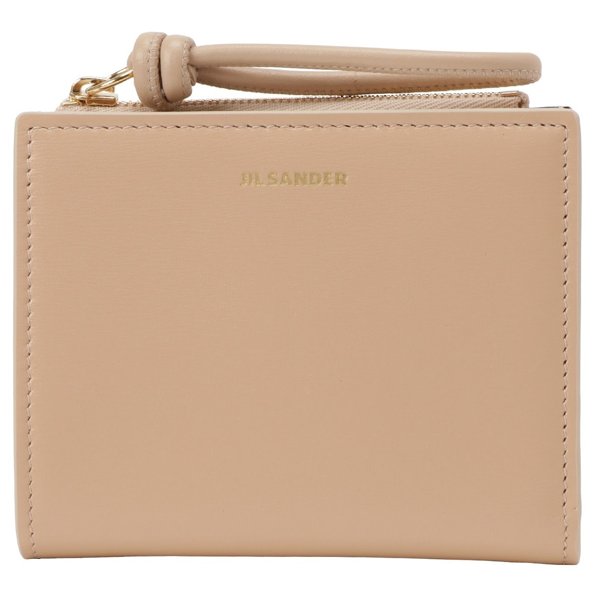 ジルサンダー Jil Sander 二つ折り財布 J07UI0016-P4841 261 MINI FRENCH WALLET GIRO 小銭入れ付き ミニ財布 レディース ベージュ系