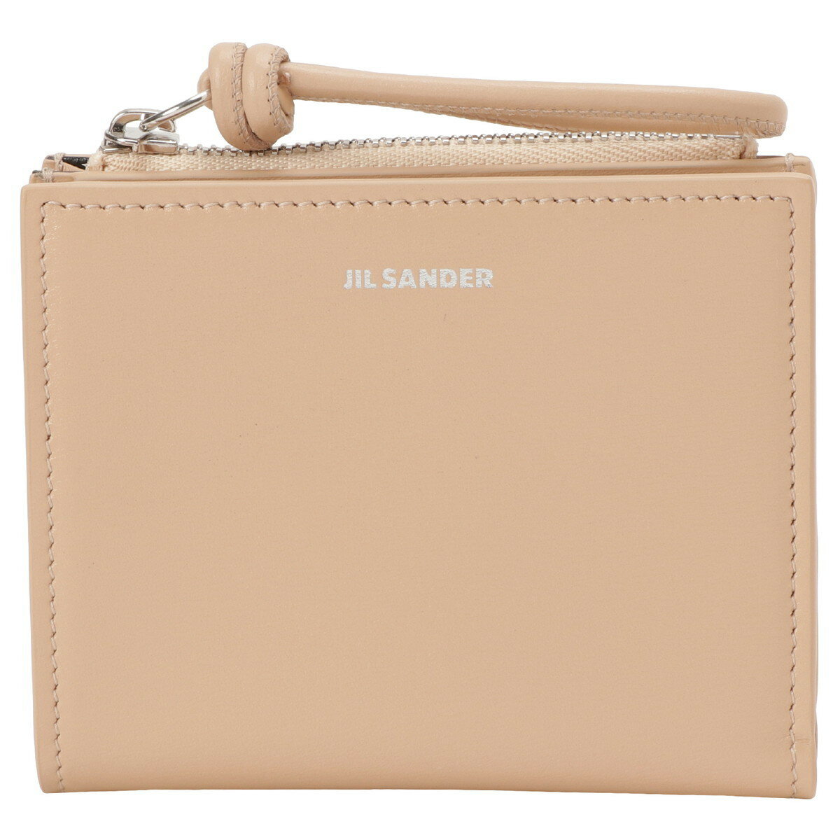 ジルサンダー Jil Sander 二つ折り財布 J07UI0016 P5244 665 MINI FRENCH WALLET GIRO 小銭入れ付き ミニ財布 レディース ベージュ系