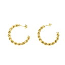 VFCvX X^WI Shapes Studio sAX ANZT[ 18KR[eBO GOLD TWIST HOOP EARRINGS fB[X S[h