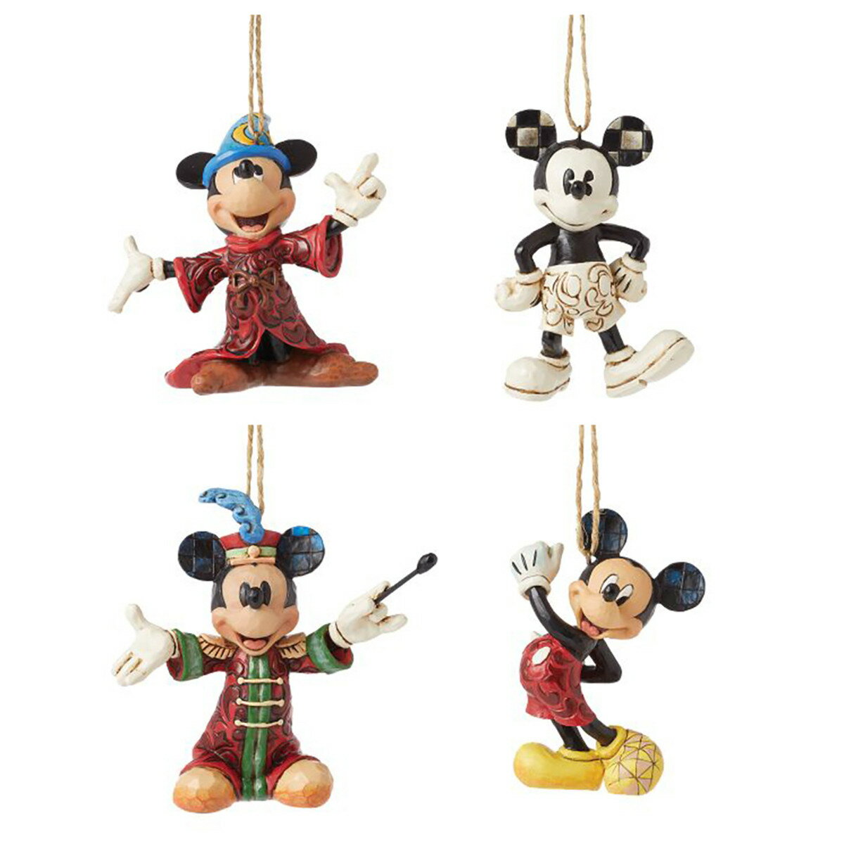 ジム ショア Jim Shore ディズニー トラディション Disney Traditions ミッキーマウス ハンギングオーナメント セット 置物 オーナメ...