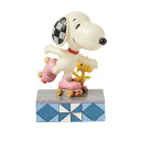 ジム ショア Jim Shore スヌーピー&ウッドストック ローラースケート フィギュア 置物 人形 6016267 ピーナッツ Peanuts インテリア