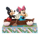 ジム ショア Jim Shore ディズニー トラディション Disney Traditions ミッキー&ミニー LED ラブ ローボート 置物 フィギュア ...