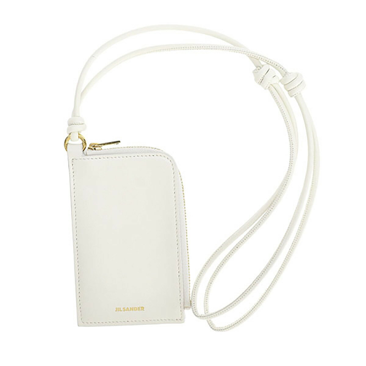 ジルサンダー Jil Sander カードケース カードホルダー 名刺入れ コインケース マルチケース J07UI0004 P4841 106 ENVELOPE NECKLACE COSMIC LATTE アイボリーホワイト系