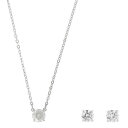 スワロフスキー SWAROVSKI ネックレス ピアス セット アクセサリー 5113468 アトラクト Attract シルバー クリスタル