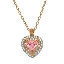 スワロフスキー SWAROVSKI ネックレス ペンダント アクセサリー ハート 5439314 ワン ONE ローズゴールド+ピンククリスタル