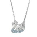 スワロフスキー SWAROVSKI ネックレス ペンダント アクセサリー 5512094 アイコニック スワン ICONIC SWAN シルバー+ブルー+クリスタル