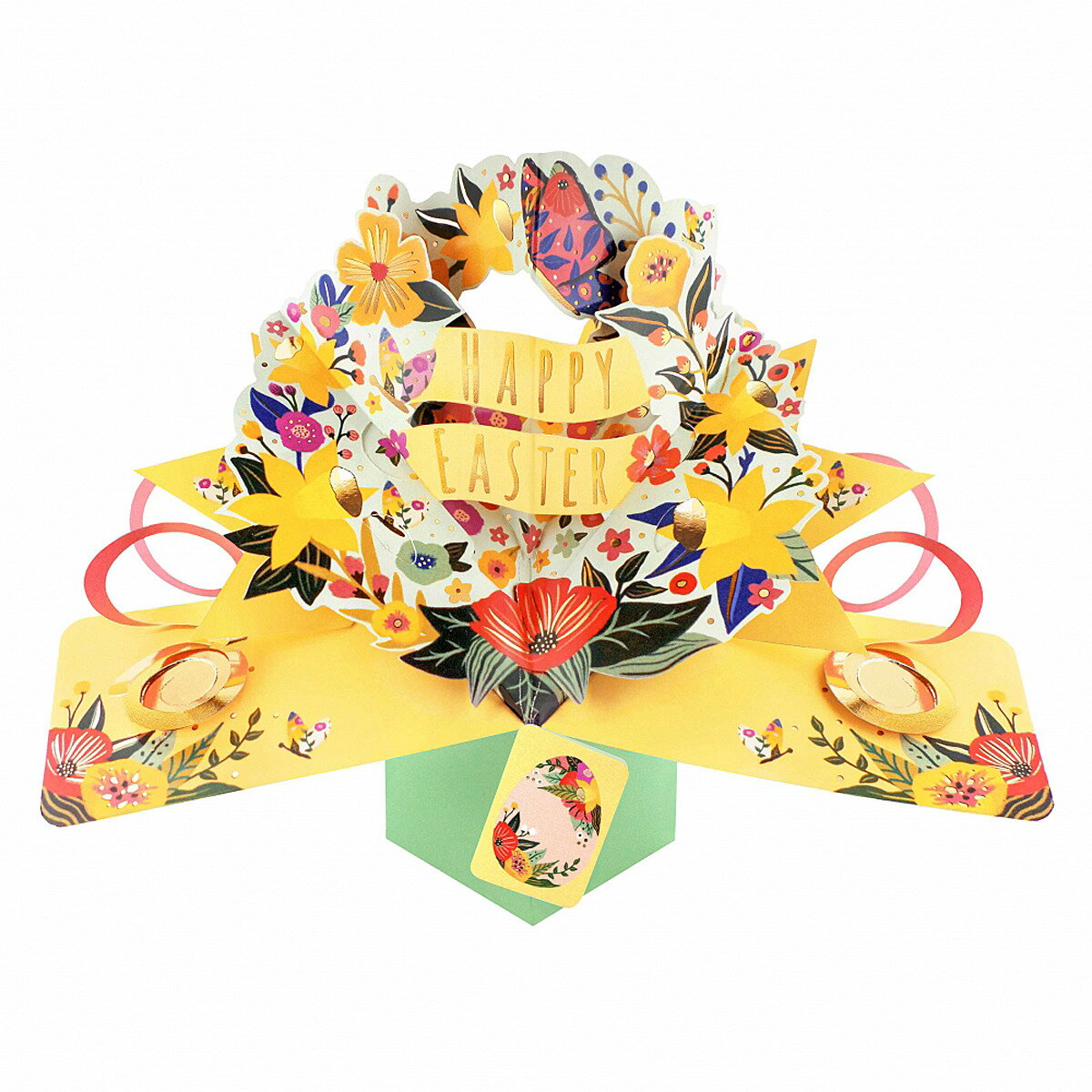 【楽天スーパーSALE対象商品】セカンドネイチャー SECOND NATURE イースター ポップアップカード グリーティングカード フローラル リース EPO...