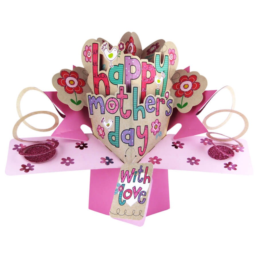 【楽天スーパーSALE対象商品】セカンドネイチャー SECOND NATURE ポップアップカード 母の日 ハッピー マザーズデー レタリング MPOP004 ...