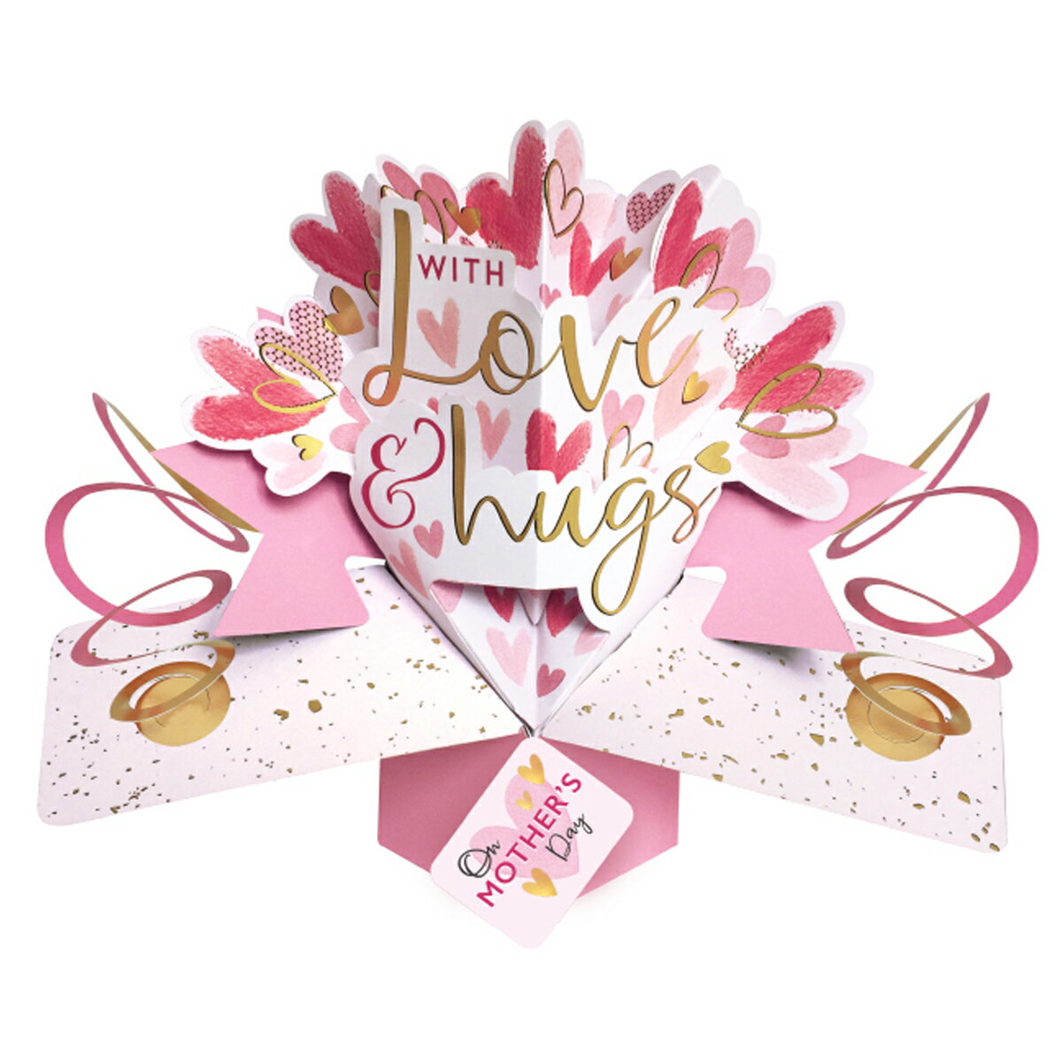 【楽天スーパーSALE対象商品】セカンドネイチャー SECOND NATURE 母の日 ポップアップカード グリーティングカード ウィズ ラブ アンド ハグズ ...