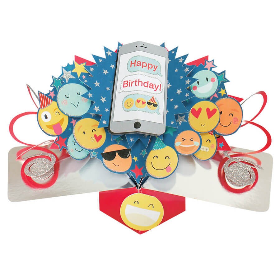 【楽天スーパーSALE対象商品】セカンドネイチャー SECOND NATURE ポップアップカード 絵文字 POP167 顔文字 スマイル ハッピーバースデー ...