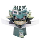 セカンドネイチャー ポップアップカード バースデー ランドローバー POP175 誕生日 車 3D メッセージカード イベント おしゃれ かわいい 海外 3D ...